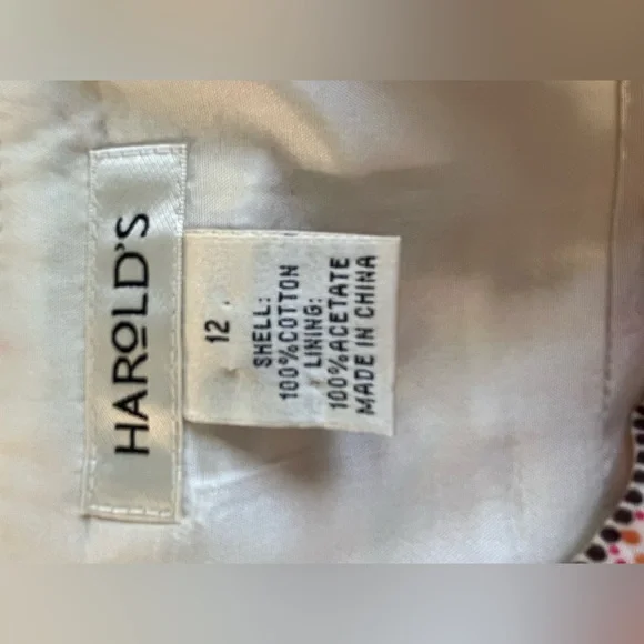 Harold's Cream Pink  Dress Sweetheart Neck Sleeveless size 12 - Picture 8 of 10